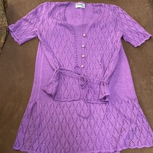 Vintage purple skirt set